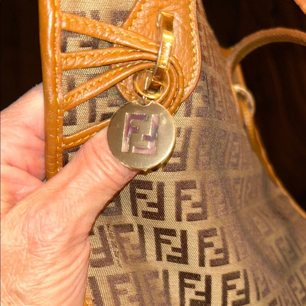 Fendi Signature Brown and Tan Tote - Picture 14 of 16